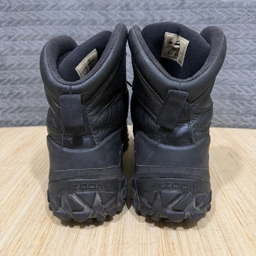 Nike Kynwood Zoom Black Boots Men Size 13 Black Utility Water Resistant Leather